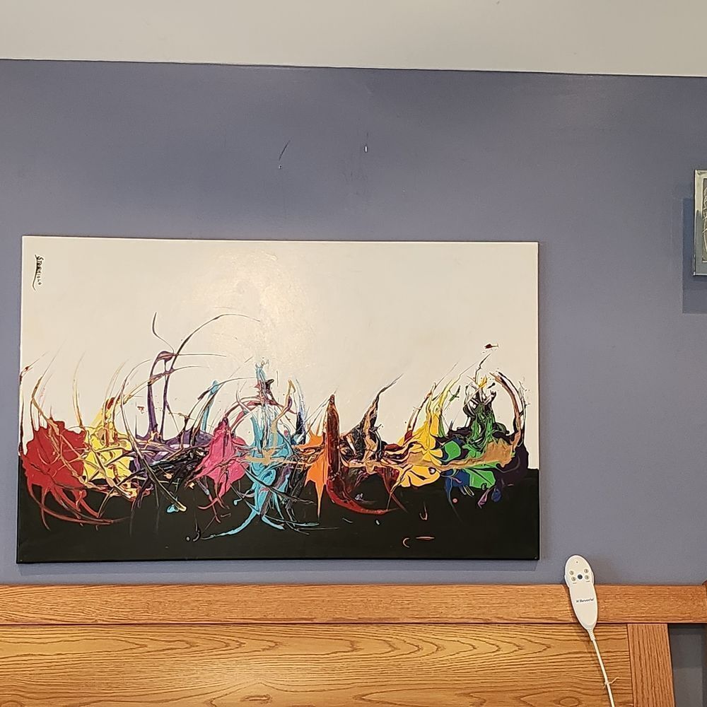 Abstract Multicolor Canvas Art